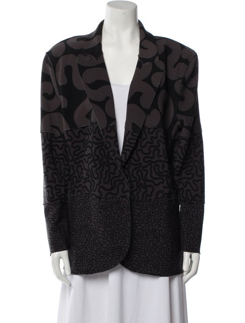 Norma Kamali Animal Print Blazer