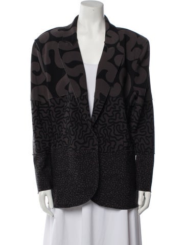 Norma Kamali Jackets Animal Print Blazer L