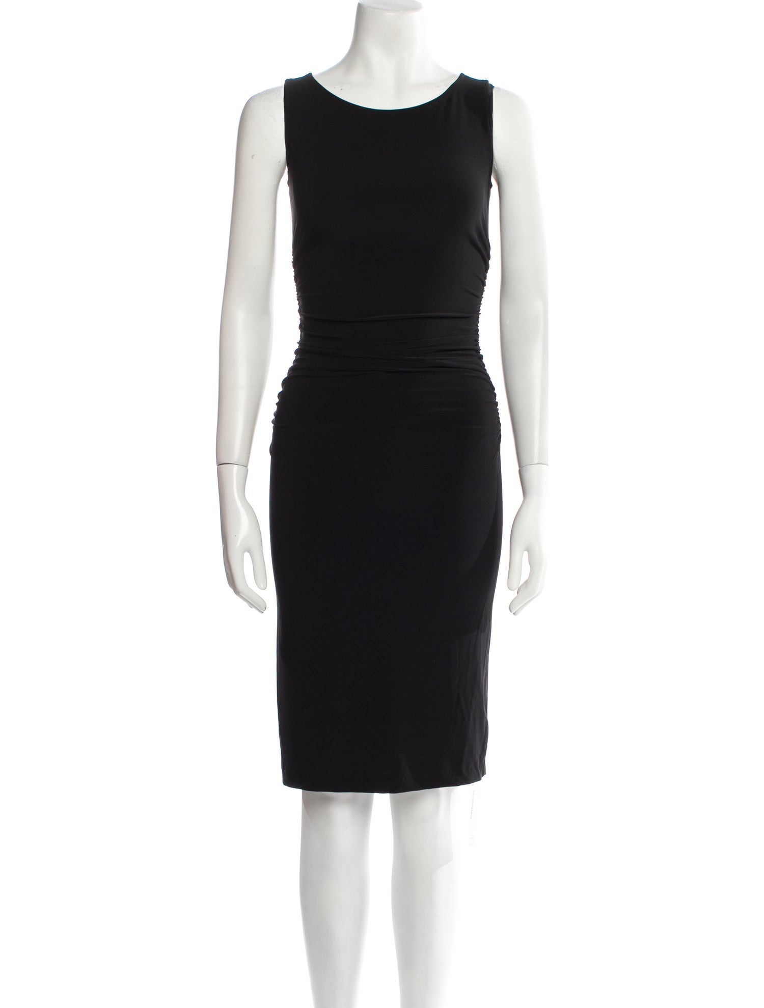 Norma Kamali Scoop Neck Knee-Length Dress