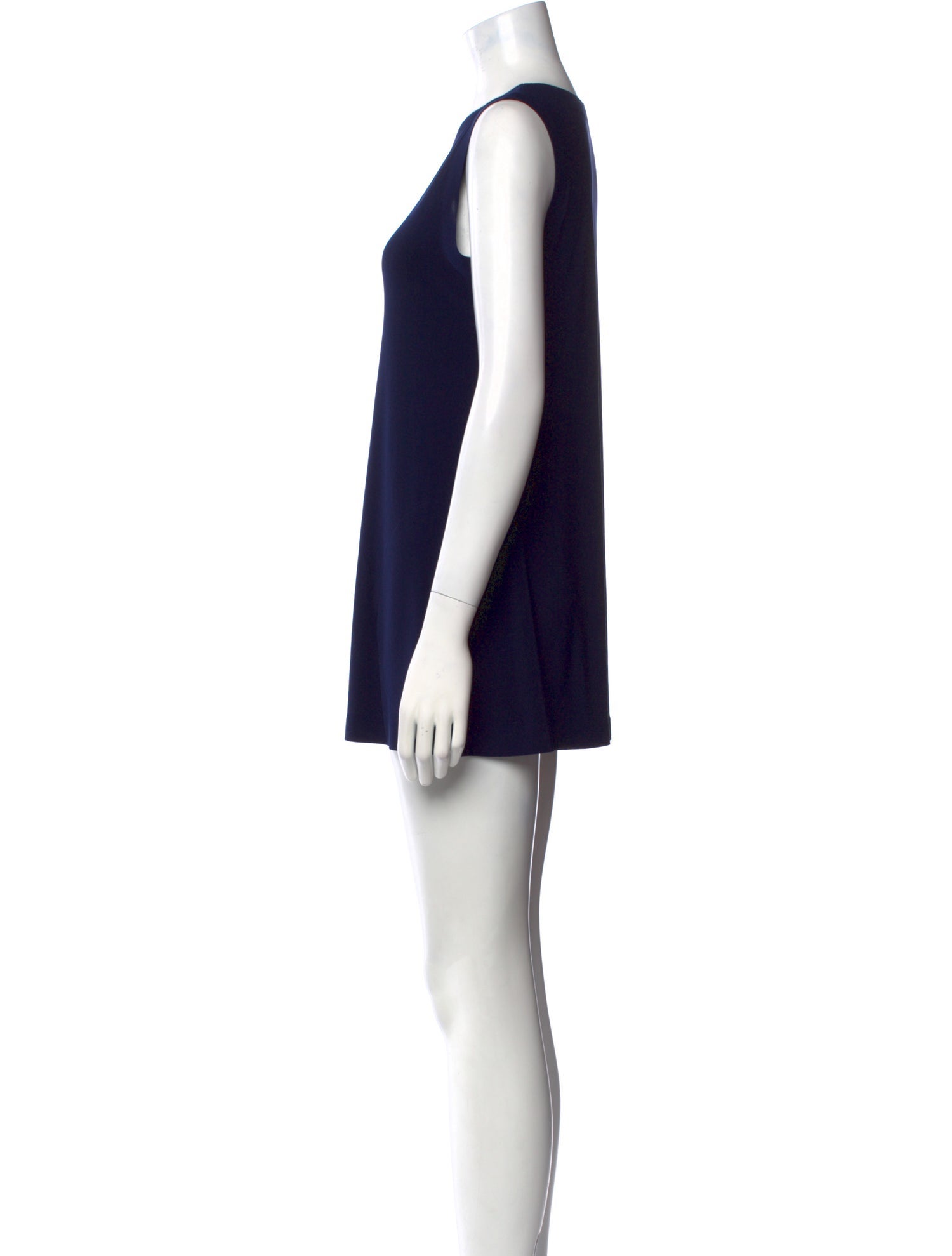 Norma Kamali Crew Neck Sleeveless Tunic