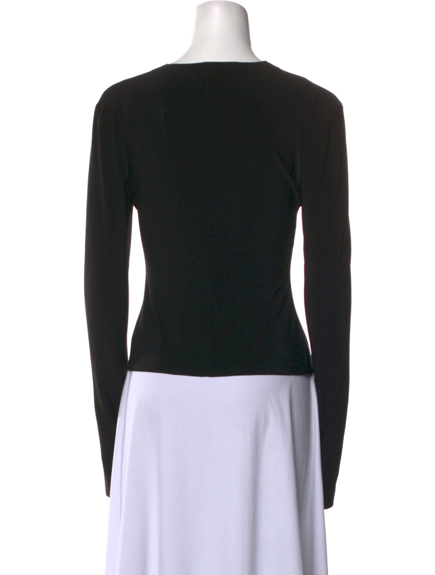 Norma Kamali Crew Neck Long Sleeve Top