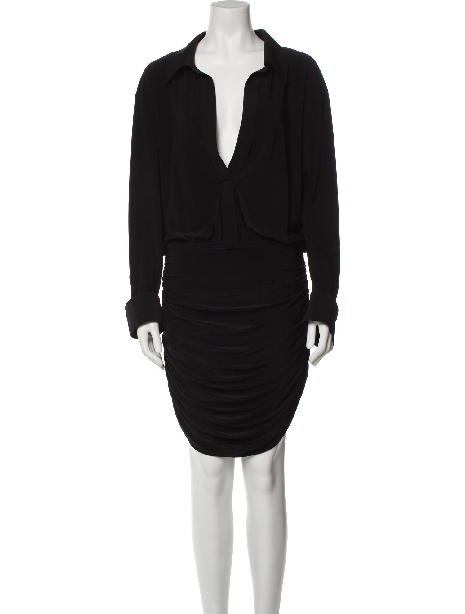 Norma Kamali Cowl Neck Knee-Length Dress w/ Tags