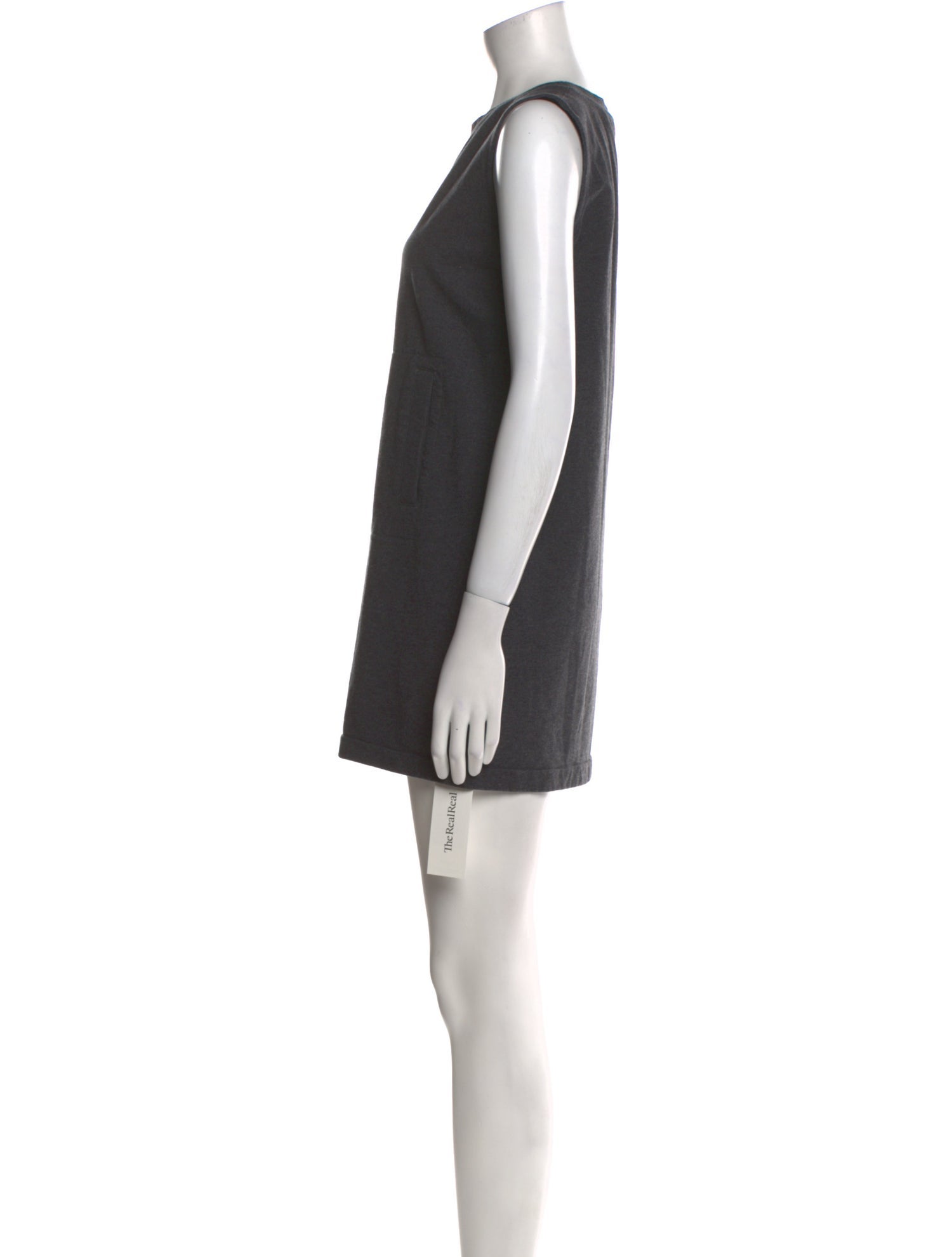 Norma Kamali Crew Neck Mini Dress