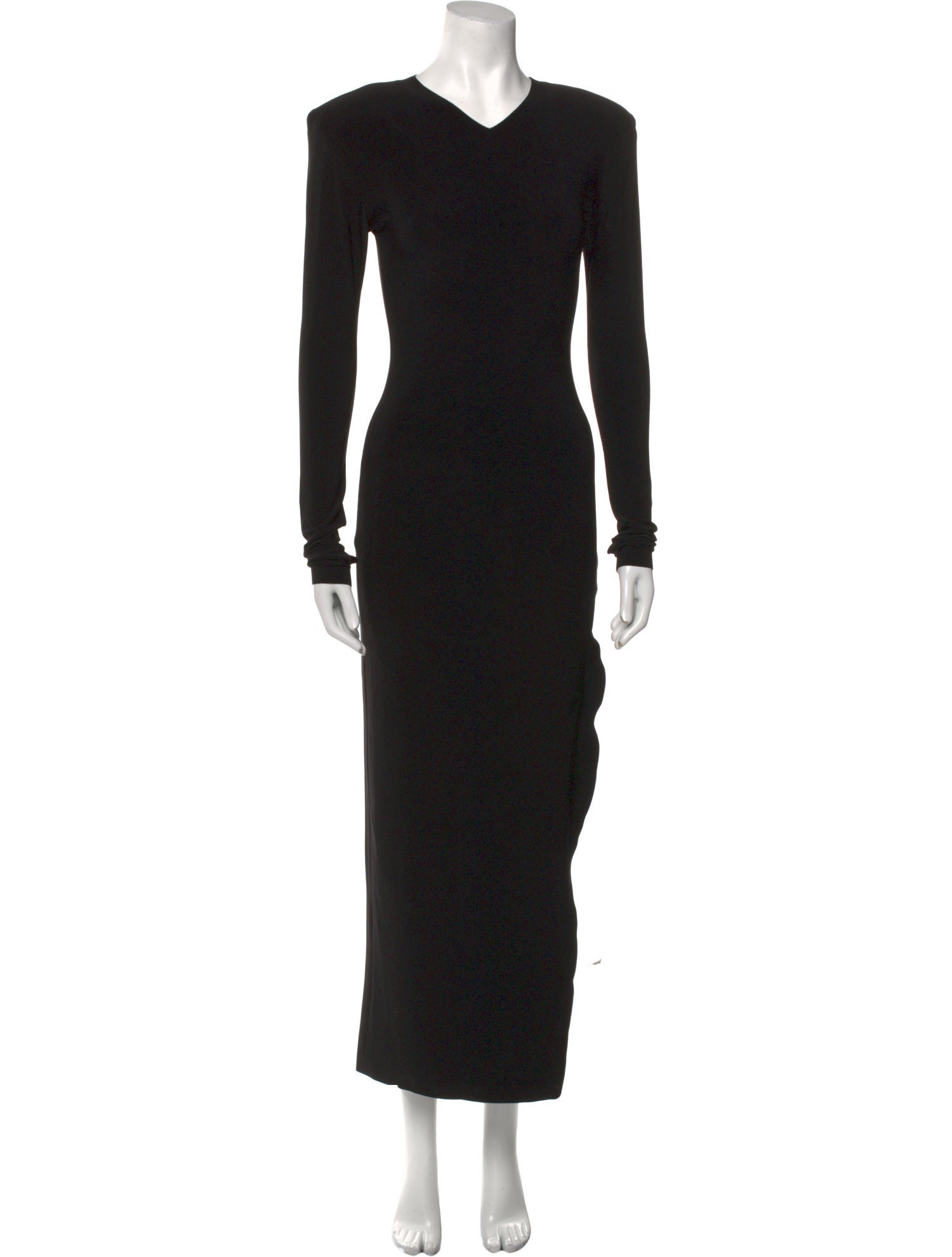 Norma Kamali V-Neck Long Dress