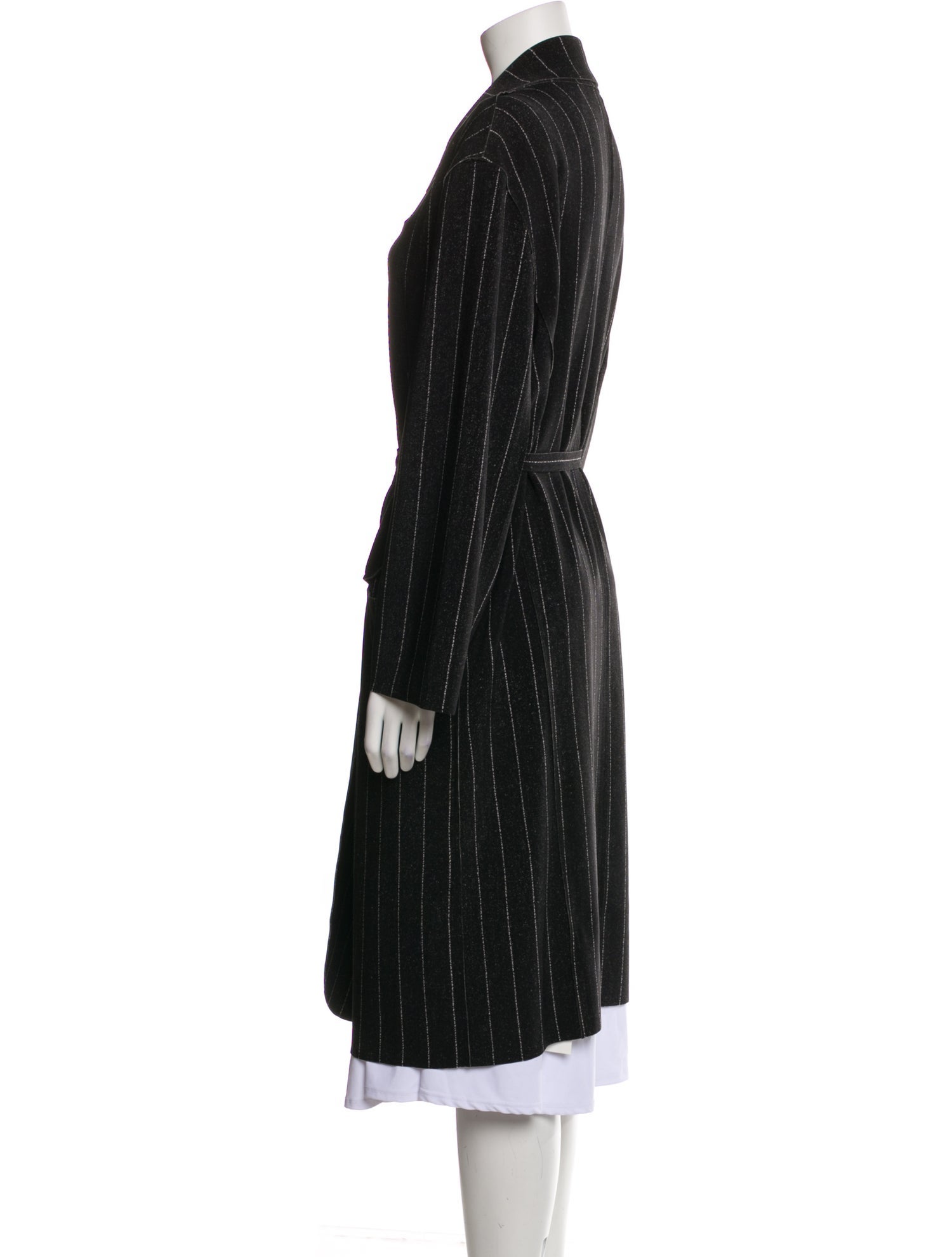 Norma Kamali Striped Coat