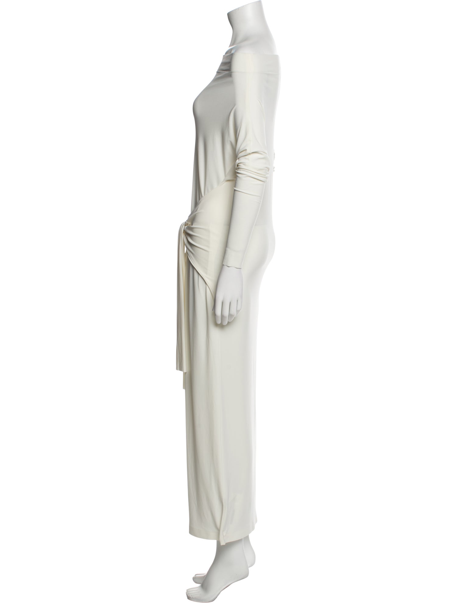 Norma Kamali Off-The-Shoulder Long Dress