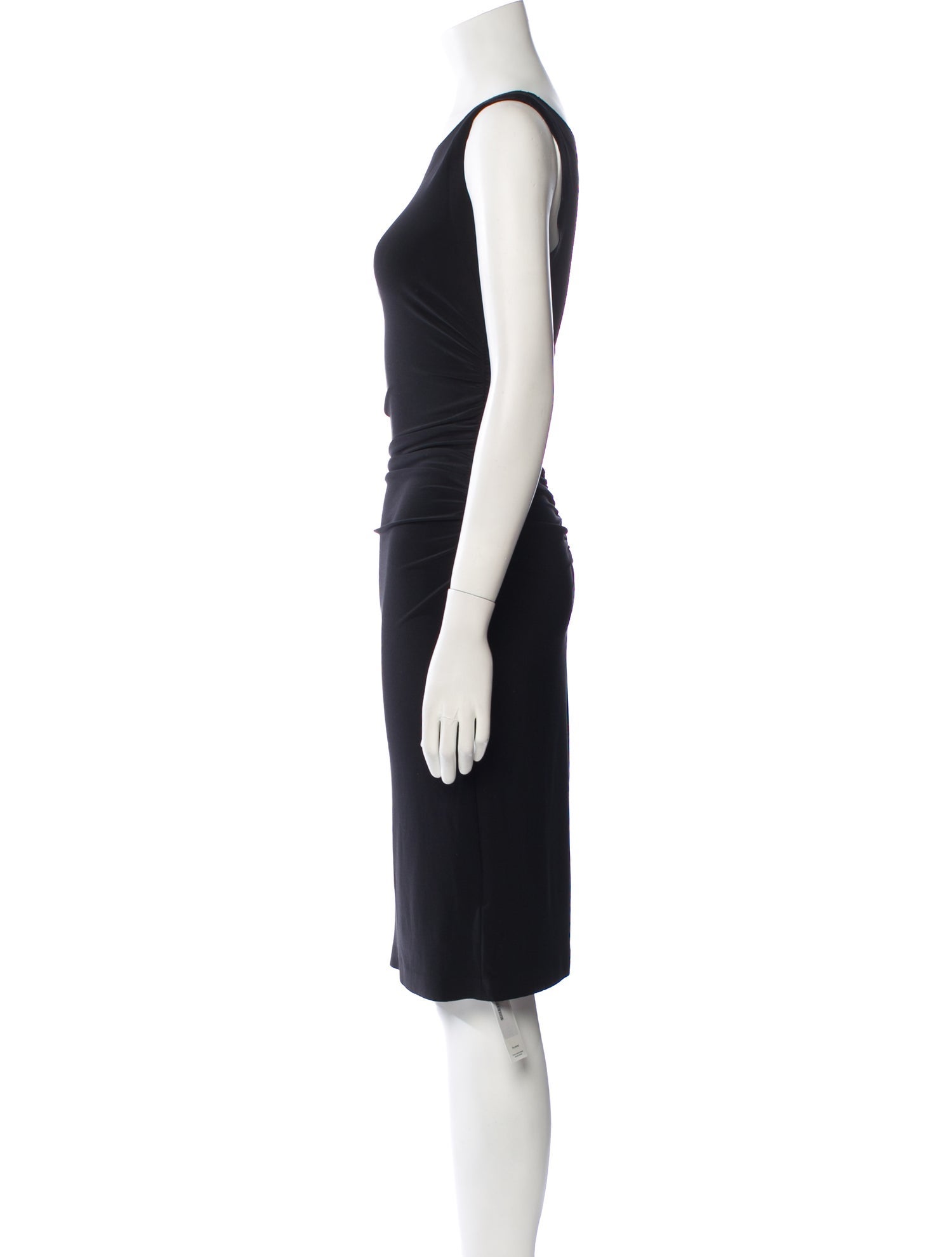 Norma Kamali Scoop Neck Knee-Length Dress