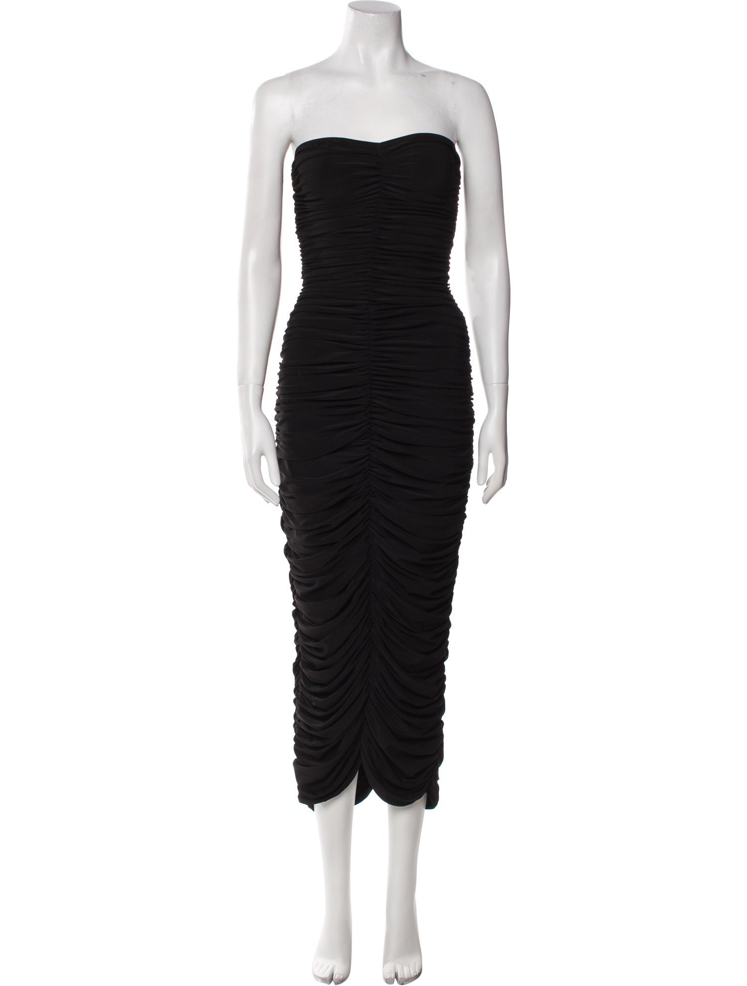 Norma Kamali Strapless Midi Length Dress