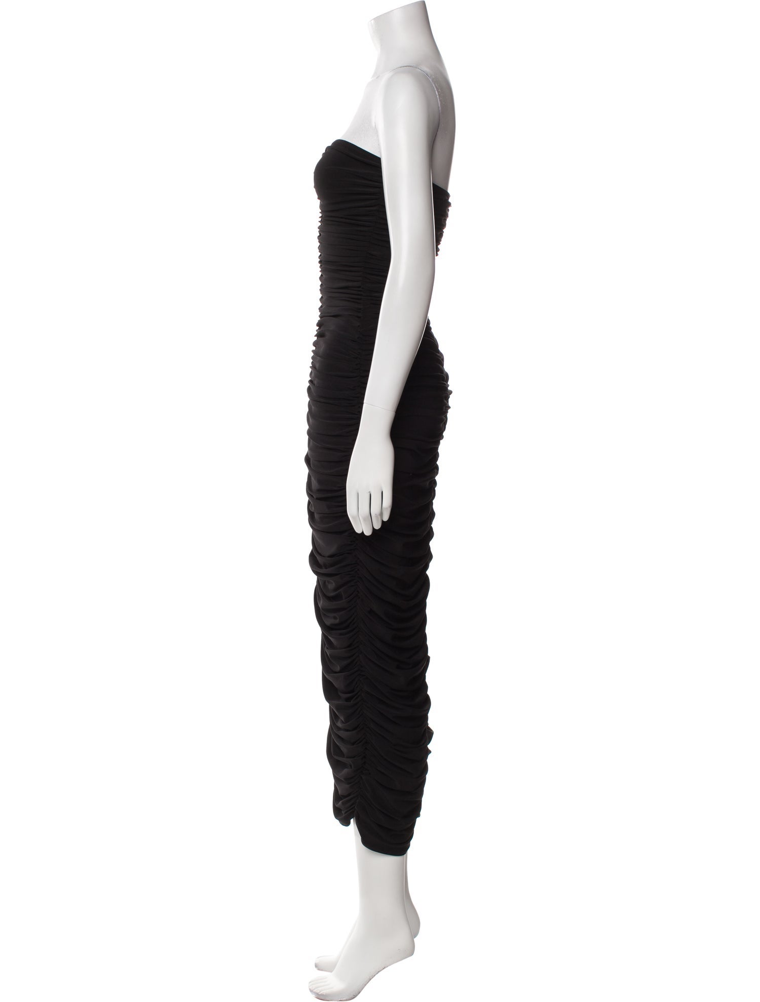 Norma Kamali Strapless Midi Length Dress