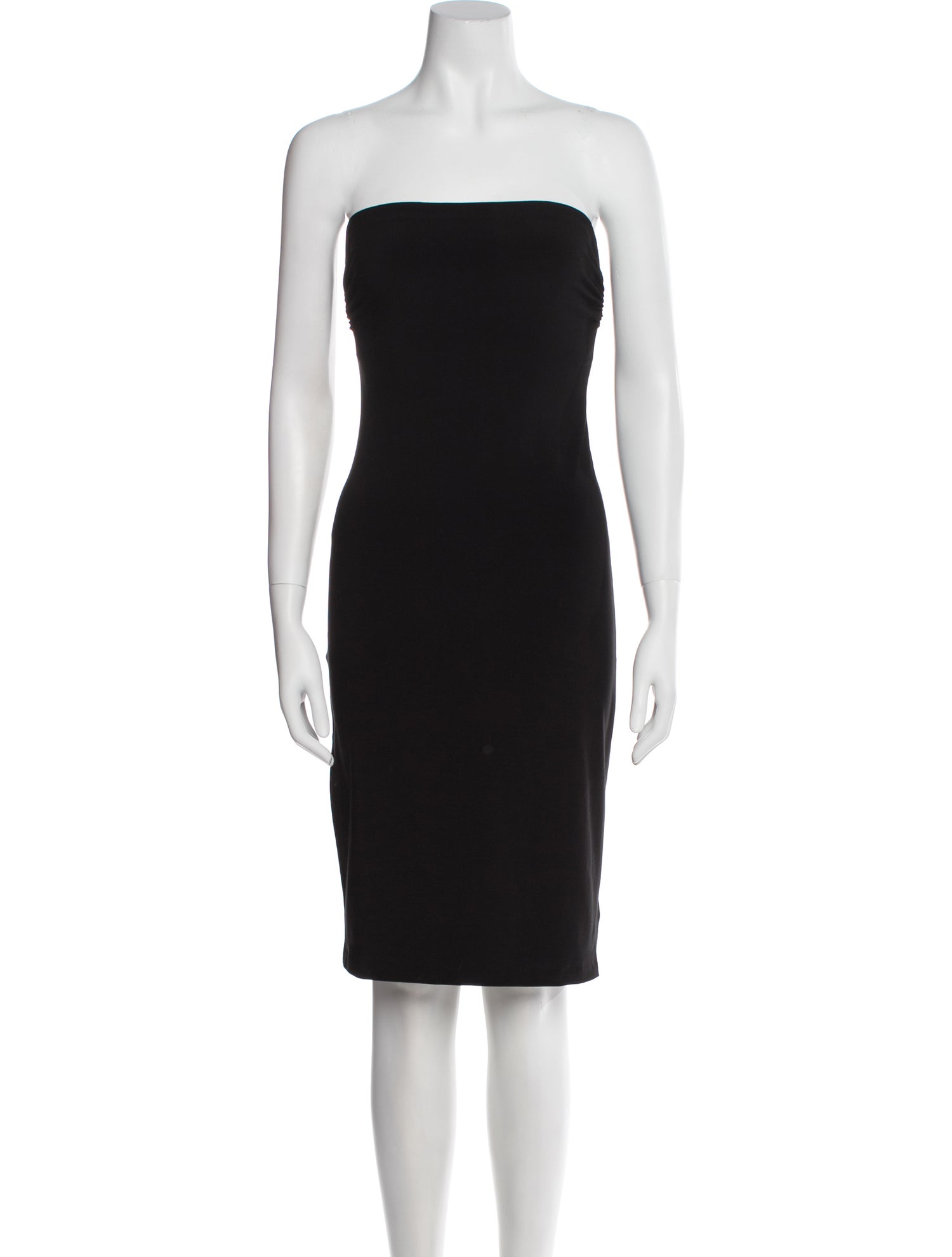 Norma Kamali Strapless Knee-Length Dress