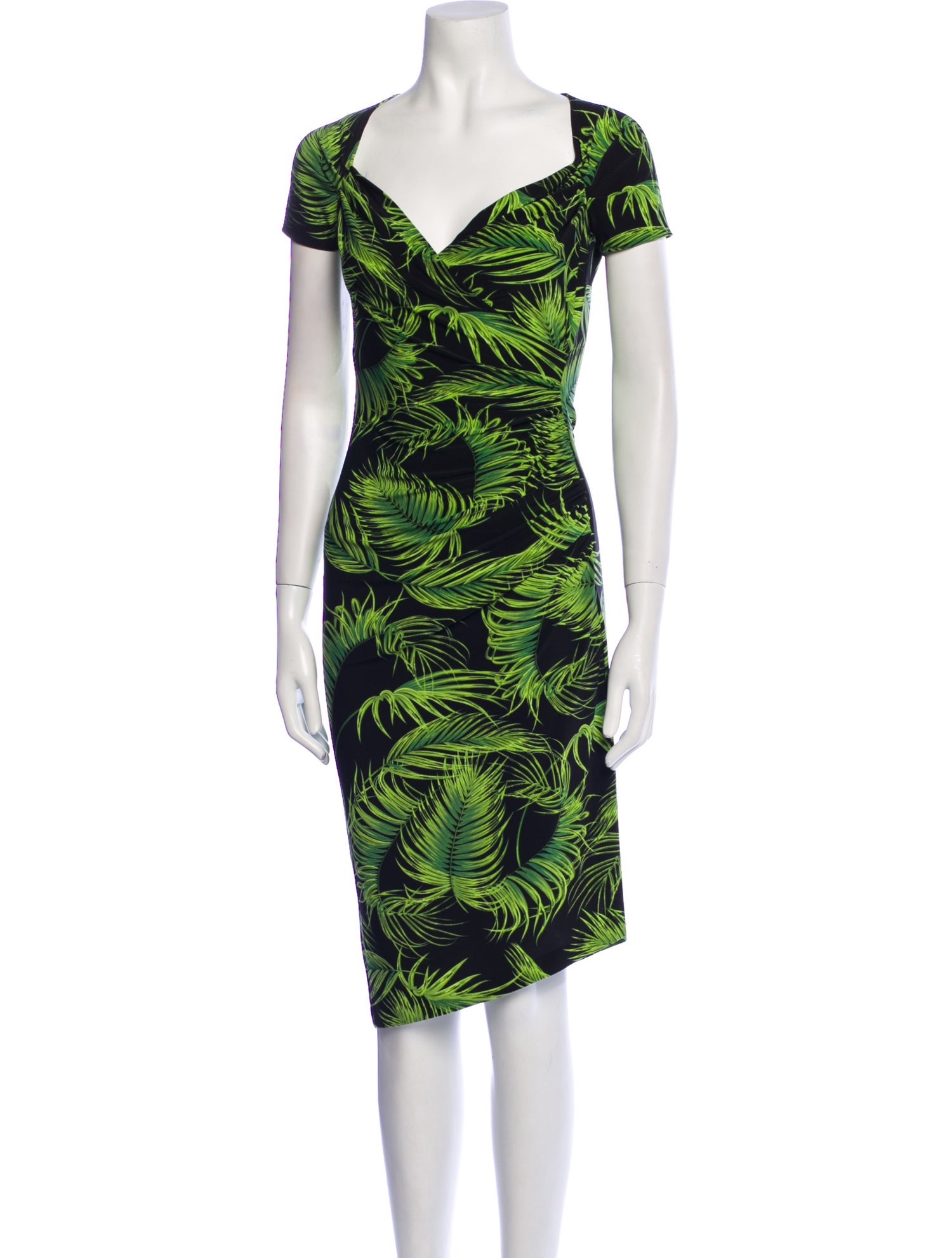 Norma Kamali Printed Midi Length Dress