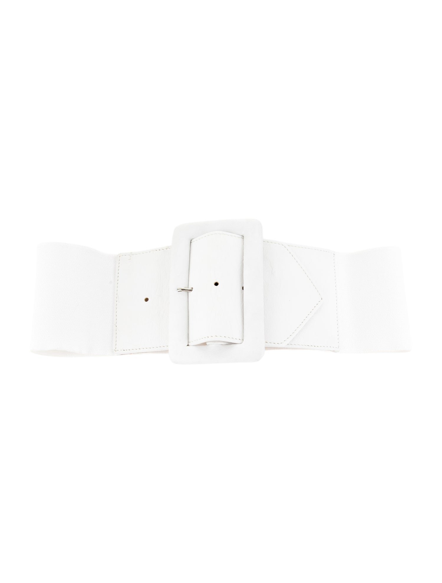 Norma Kamali Wide Leather Waist Belt