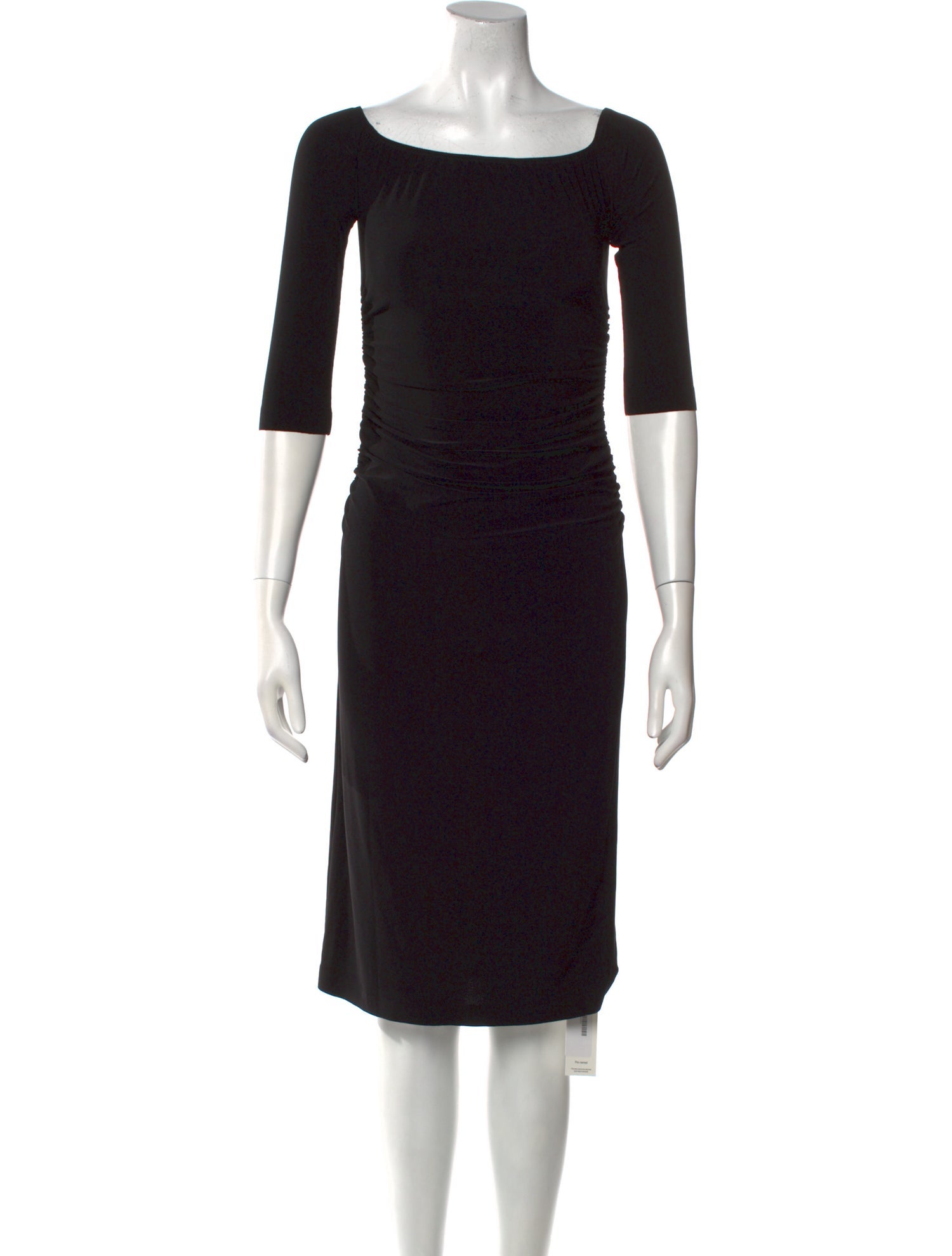 Norma Kamali Bateau Neckline Knee-Length Dress