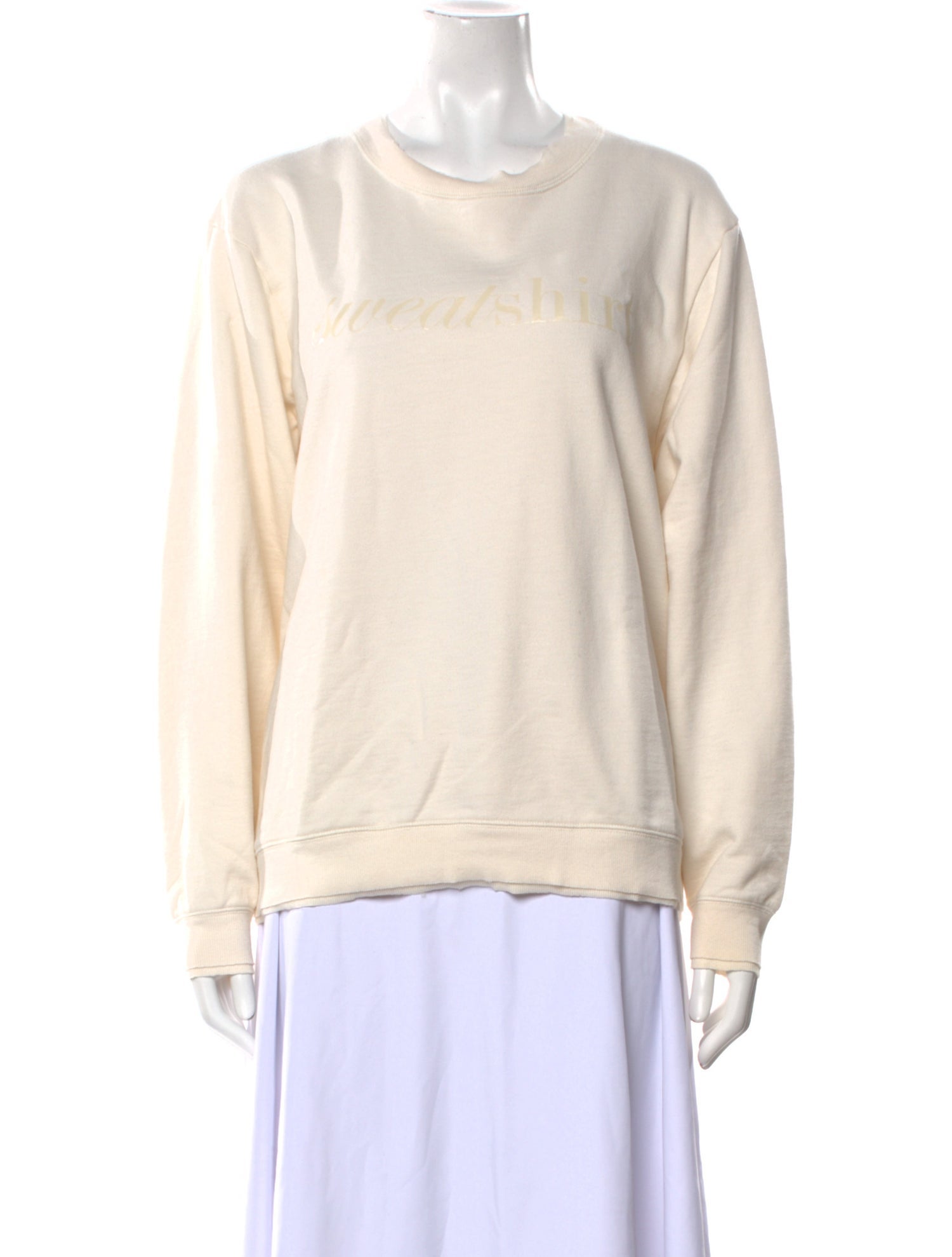Norma Kamali Crew Neck Long Sleeve Sweatshirt
