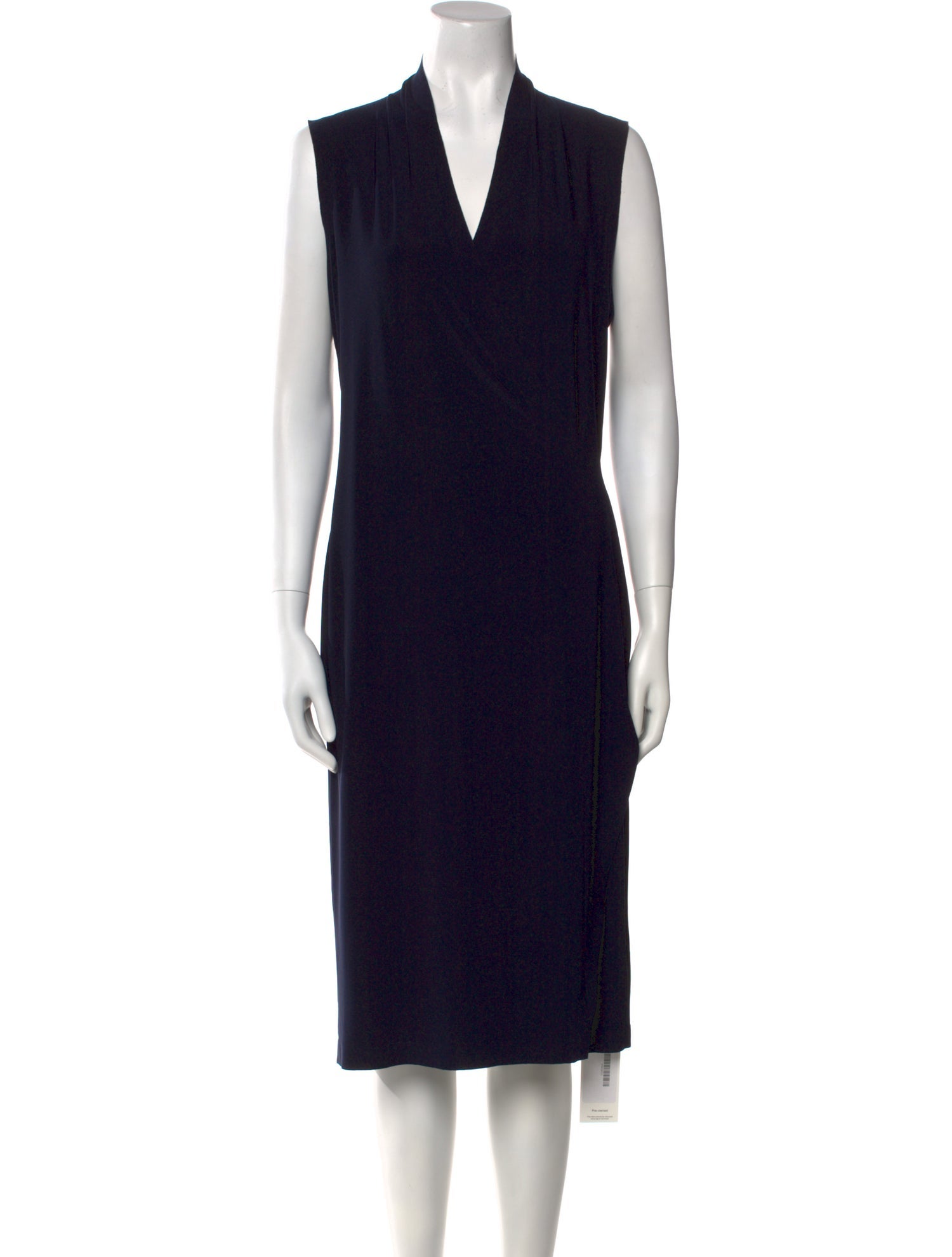 Norma Kamali V-Neck Midi Length Dress