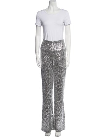 Norma Kamali Patterned Sequin Embellishments Pant Set