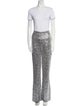 Norma Kamali Patterned Sequin Embellishments Pant Set