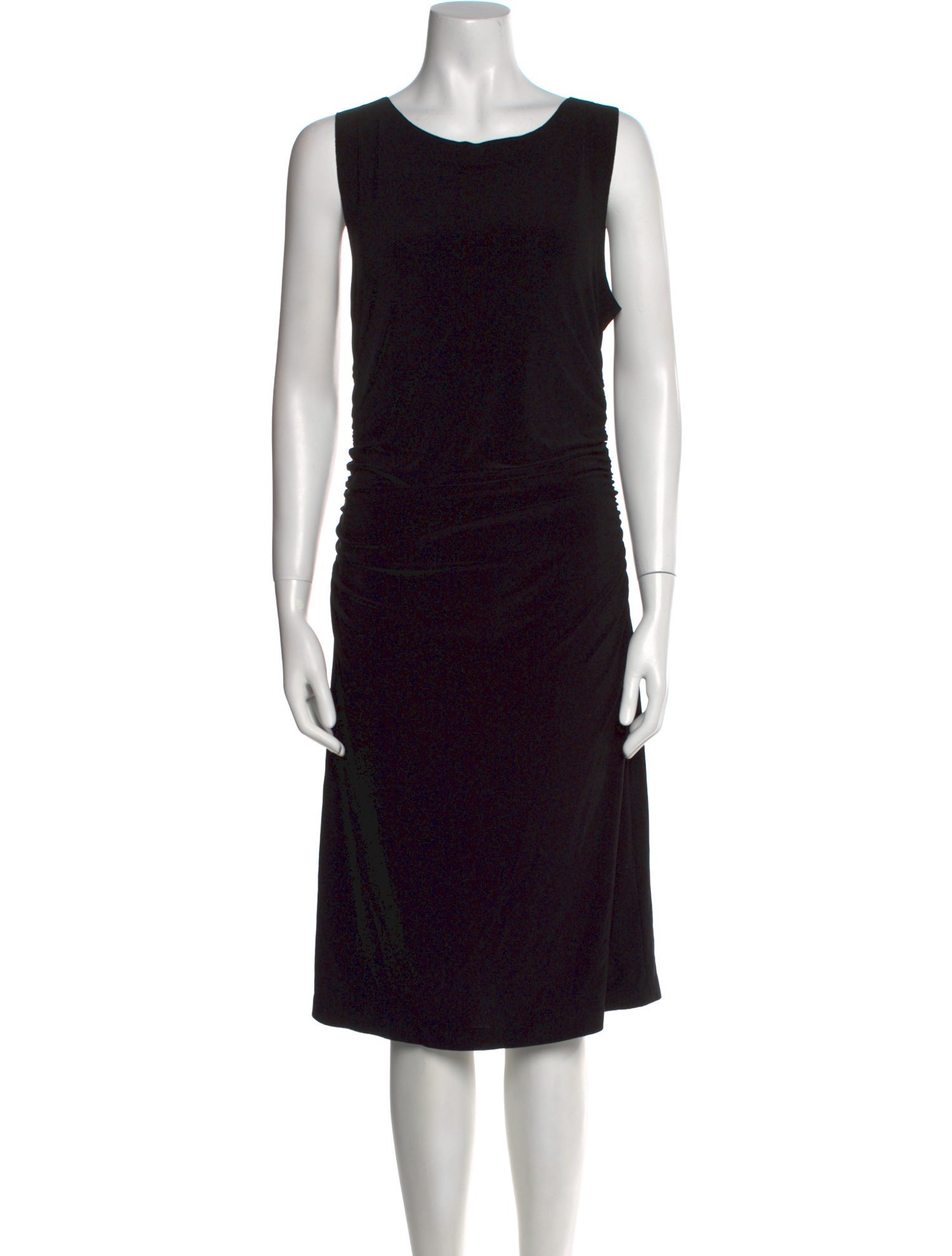 Norma Kamali Scoop Neck Knee-Length Dress