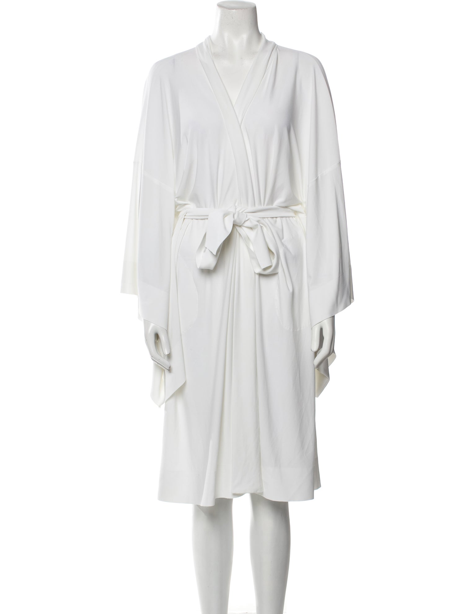 Norma Kamali V-Neck Knee-Length Dress