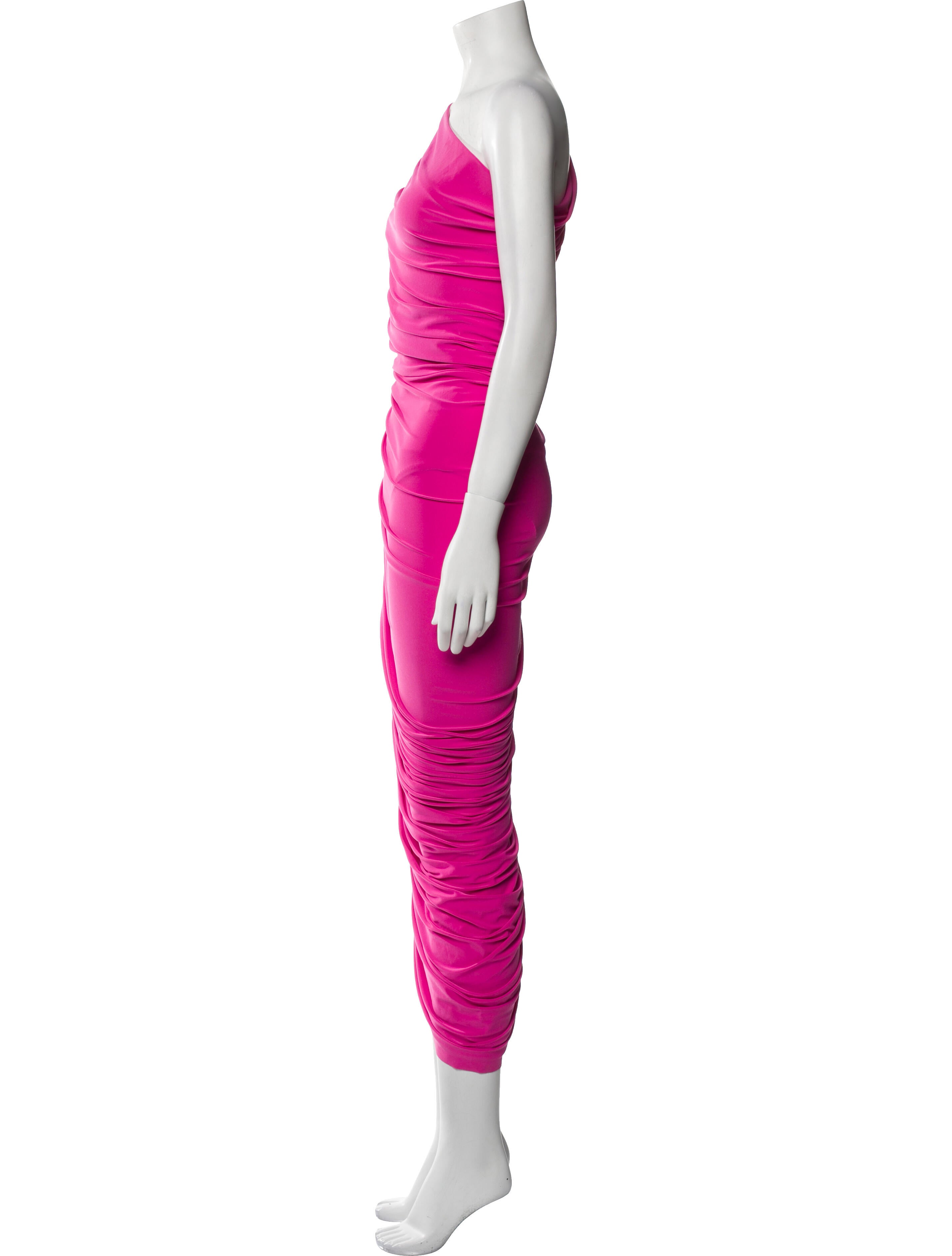 Norma Kamali One-Shoulder Long Dress