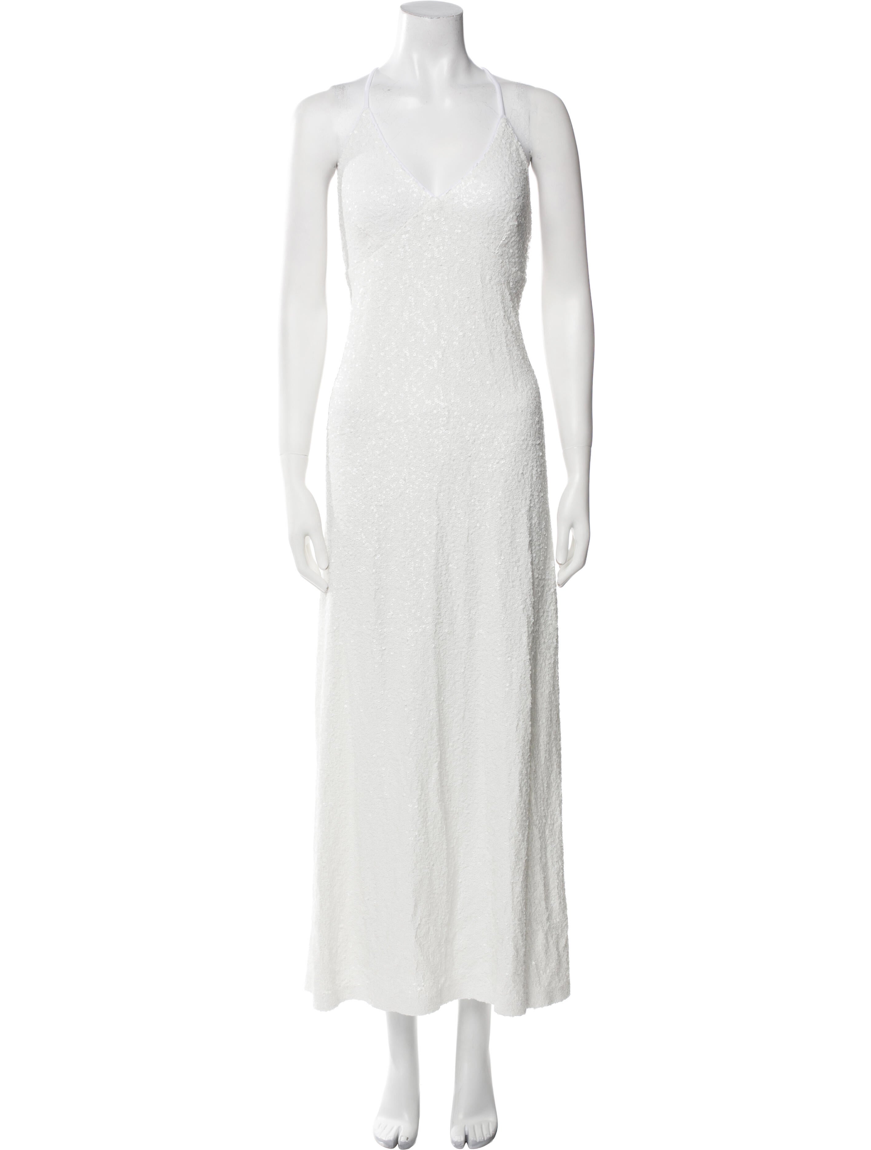 Norma Kamali V-Neck Long Dress