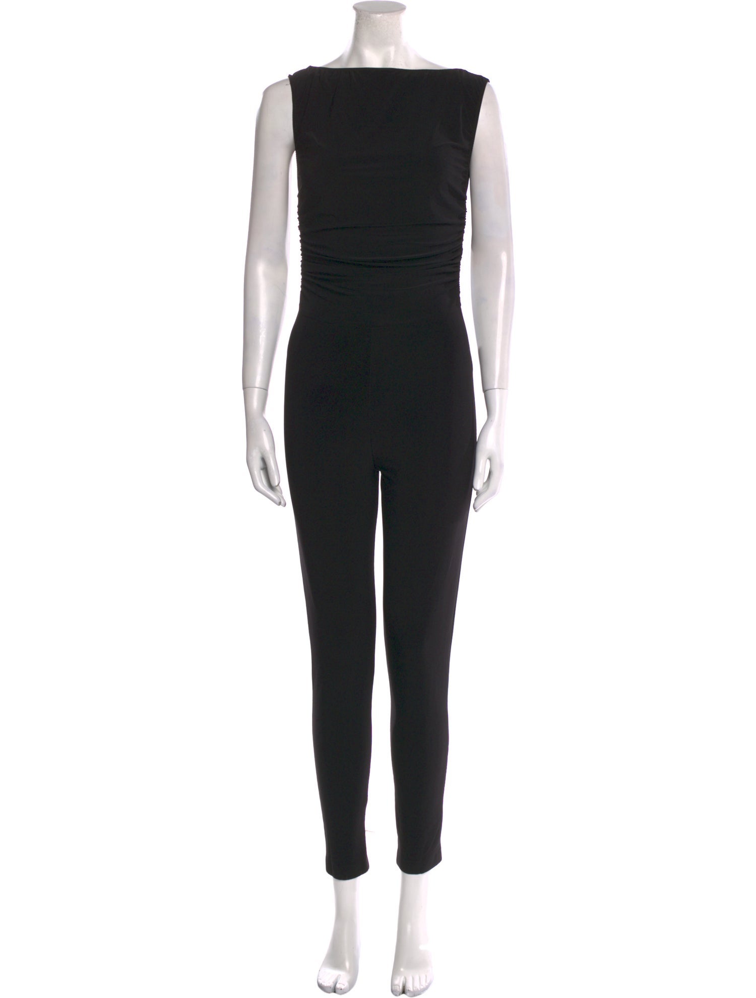 Norma Kamali Bateau Neckline Jumpsuit