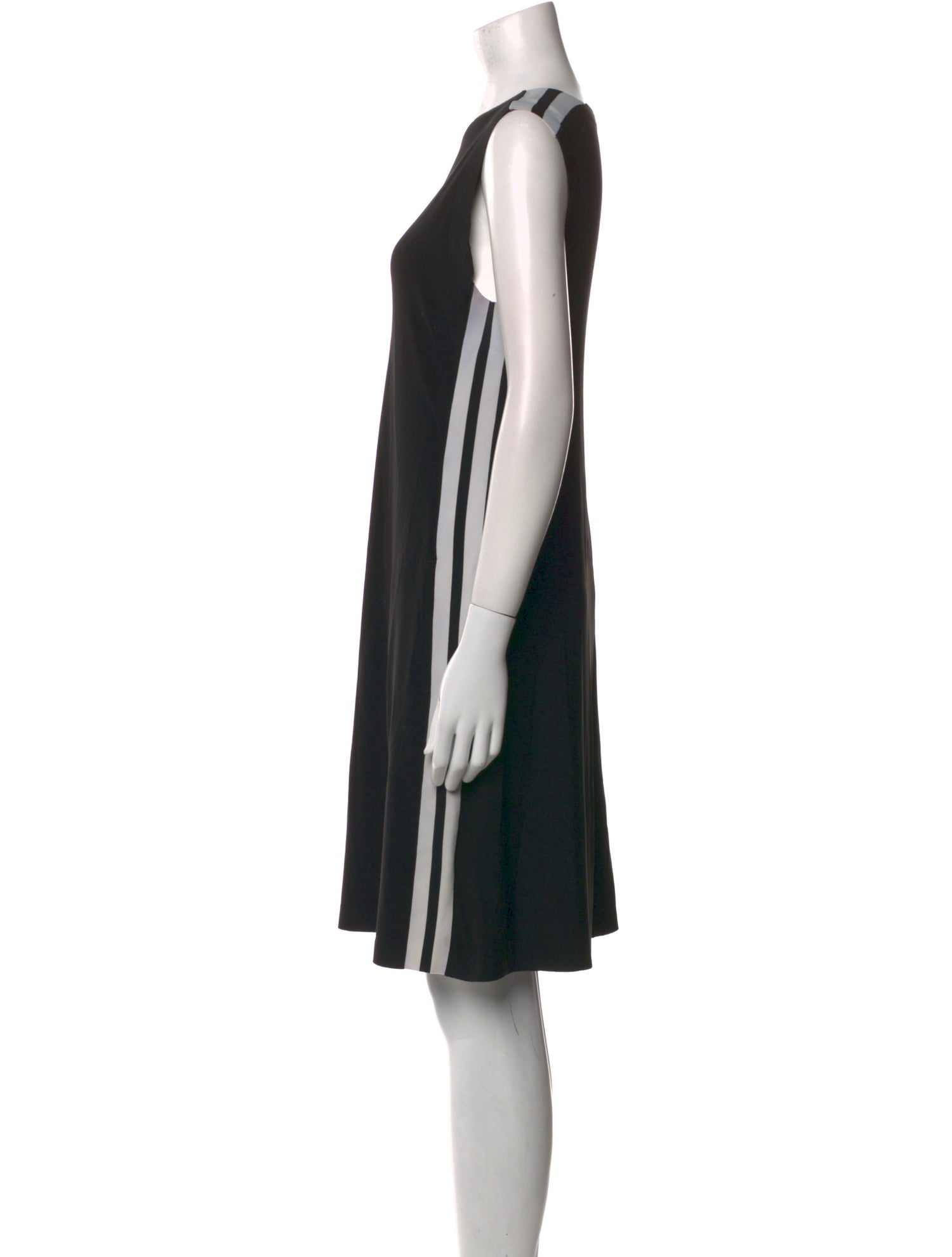 Norma Kamali Crew Neck Mini Dress