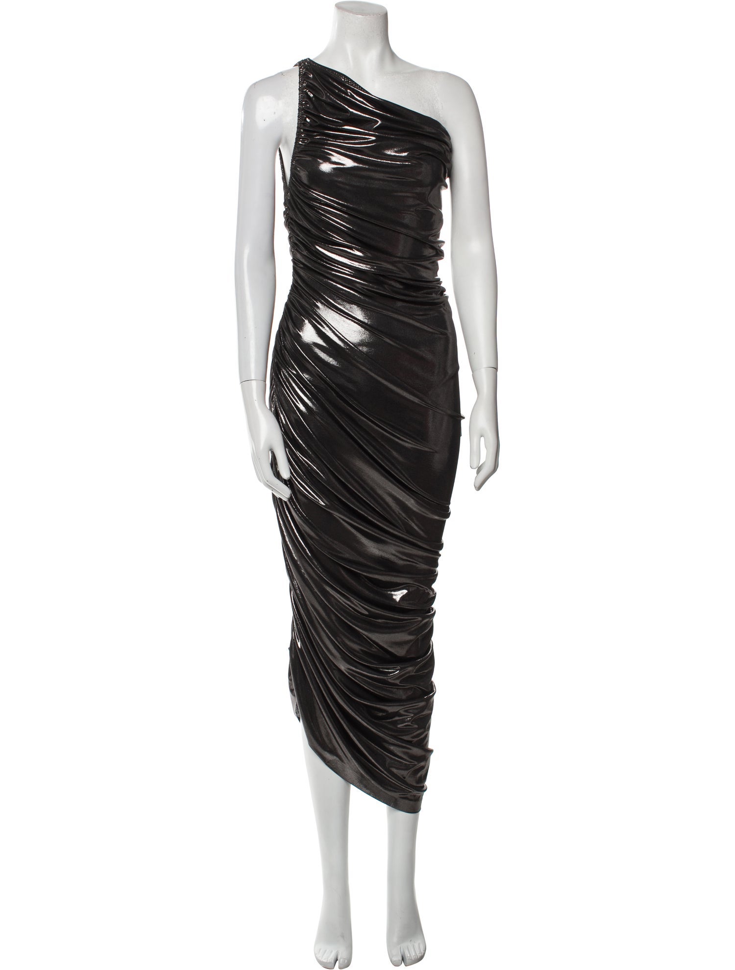 Norma Kamali One-Shoulder Long Dress