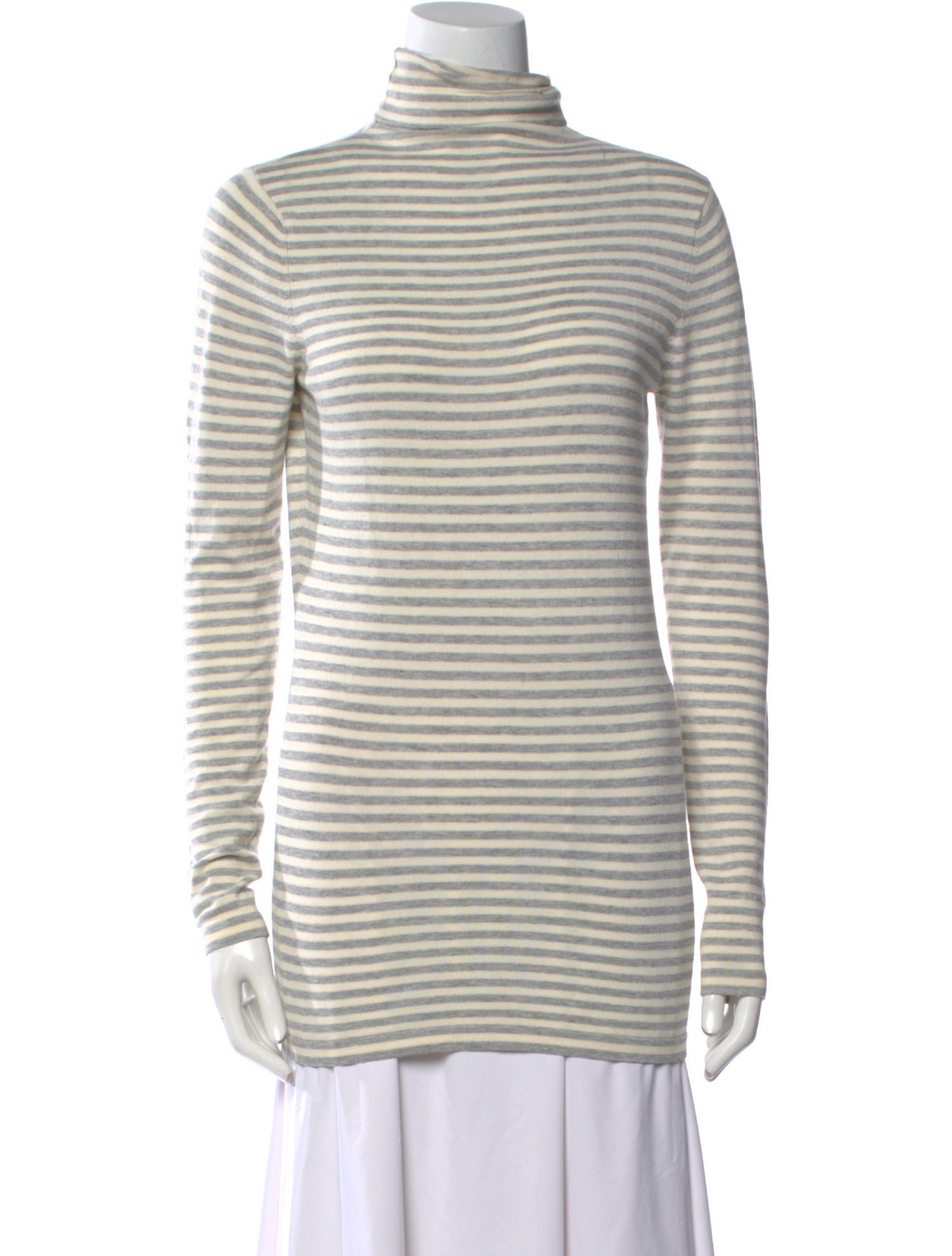 Norma Kamali Striped Turtleneck Sweater