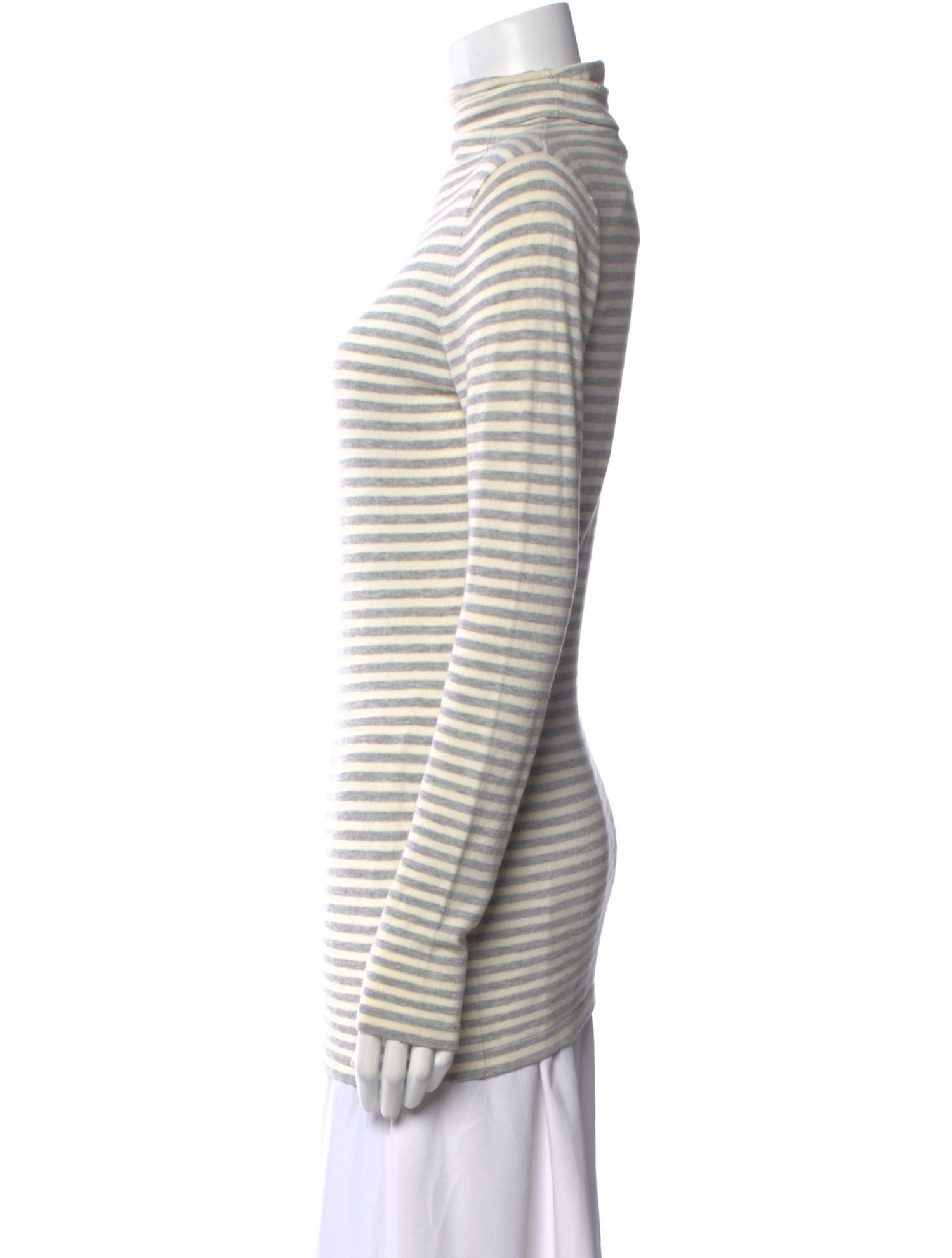 Norma Kamali Striped Turtleneck Sweater
