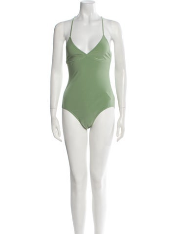 Norma Kamali Tops V-Neck Sleeveless Bodysuit M