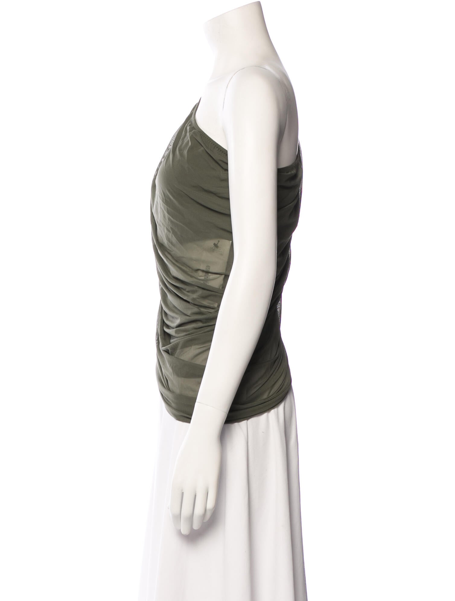 Norma Kamali Nylon One-Shoulder Top