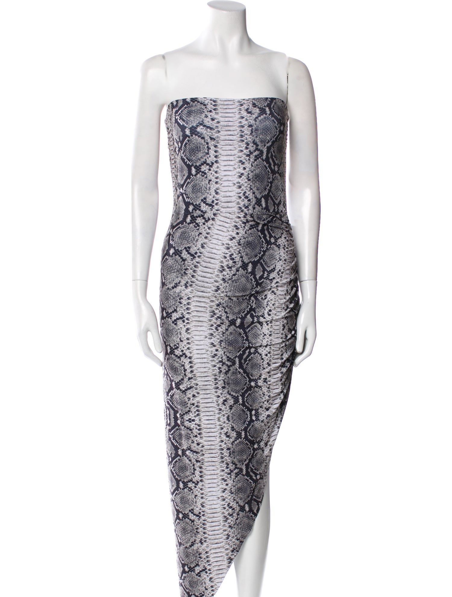 Norma Kamali Animal Print Long Dress
