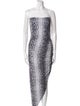 Norma Kamali Animal Print Long Dress