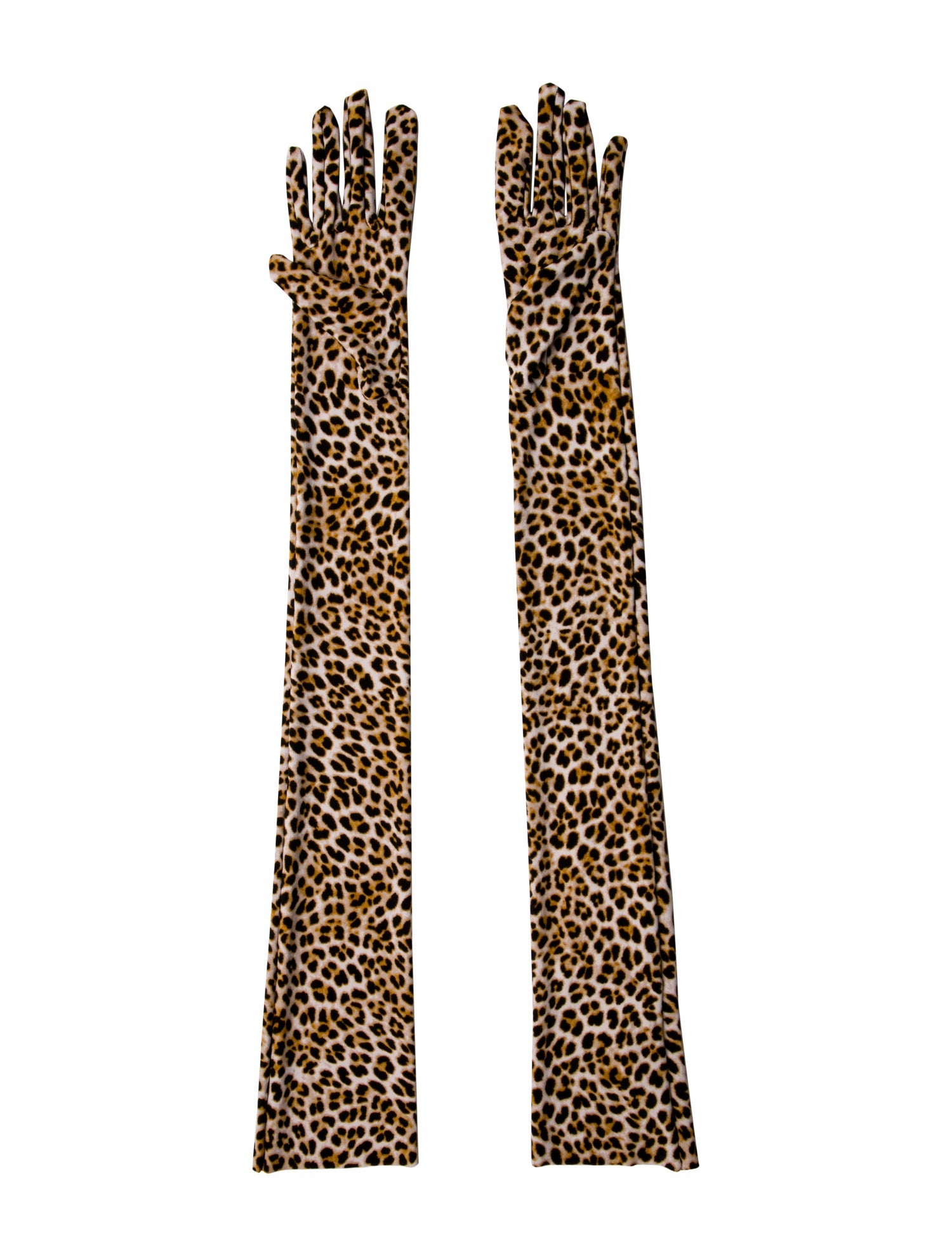 Norma Kamali fabric pattern print gloves
