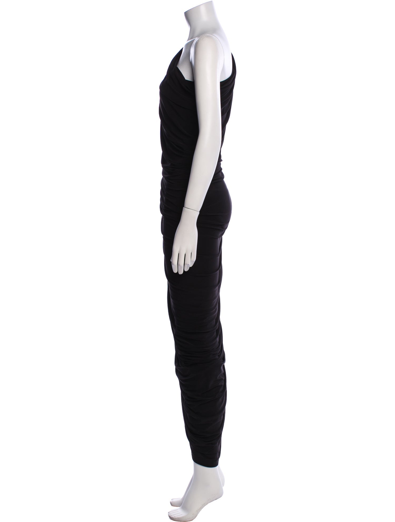 Norma Kamali One-Shoulder Long Dress