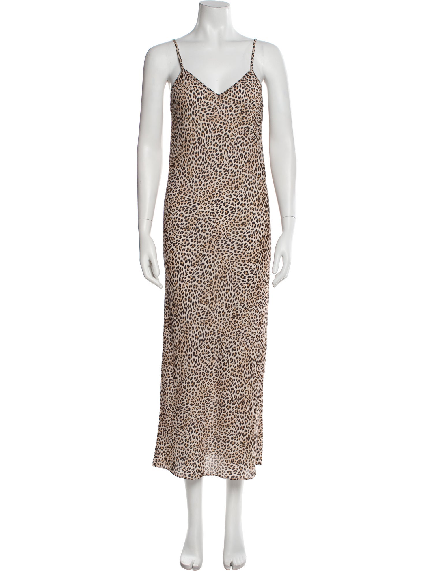 Norma Kamali Animal Print Midi Length Dress