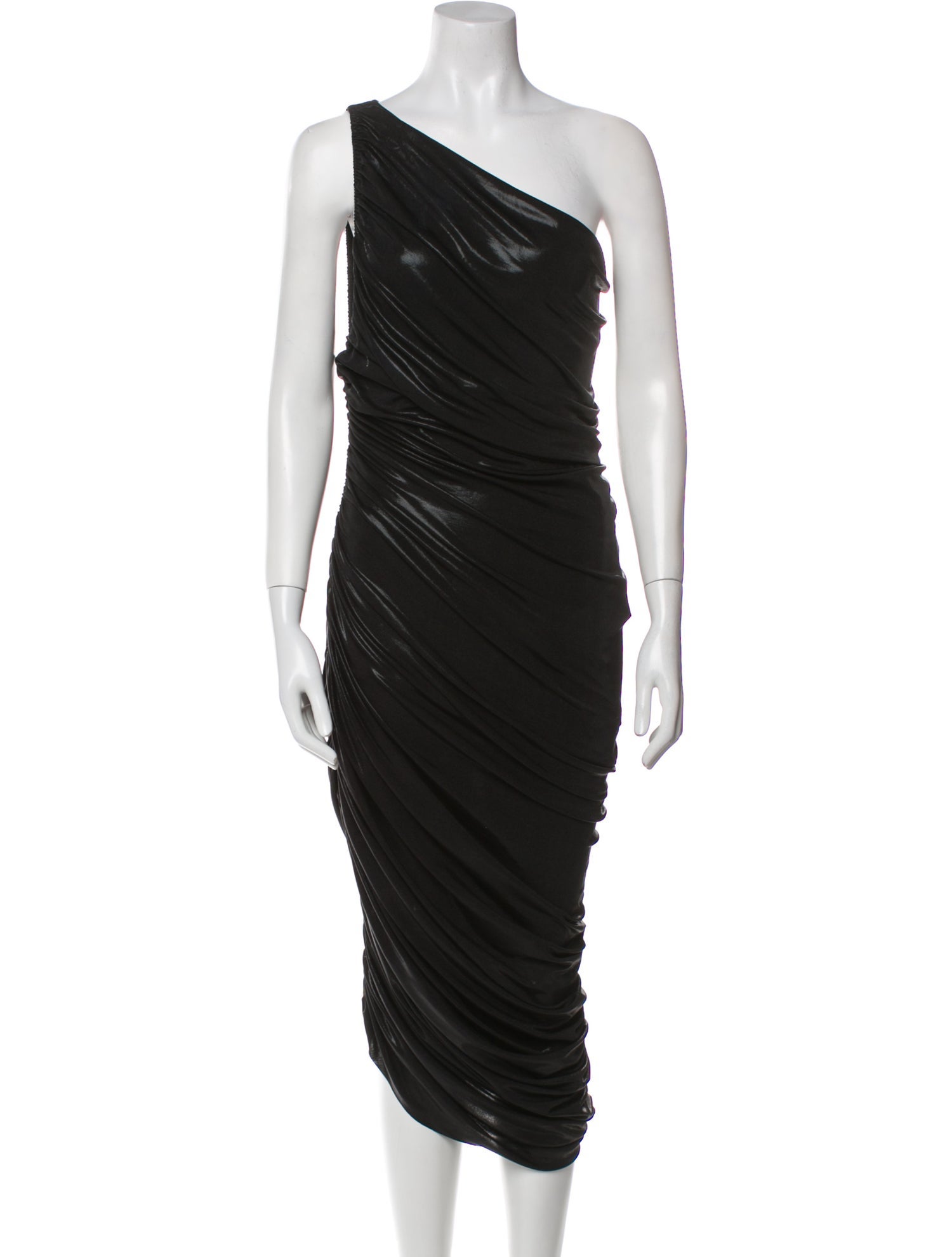 Norma Kamali One-Shoulder Long Dress