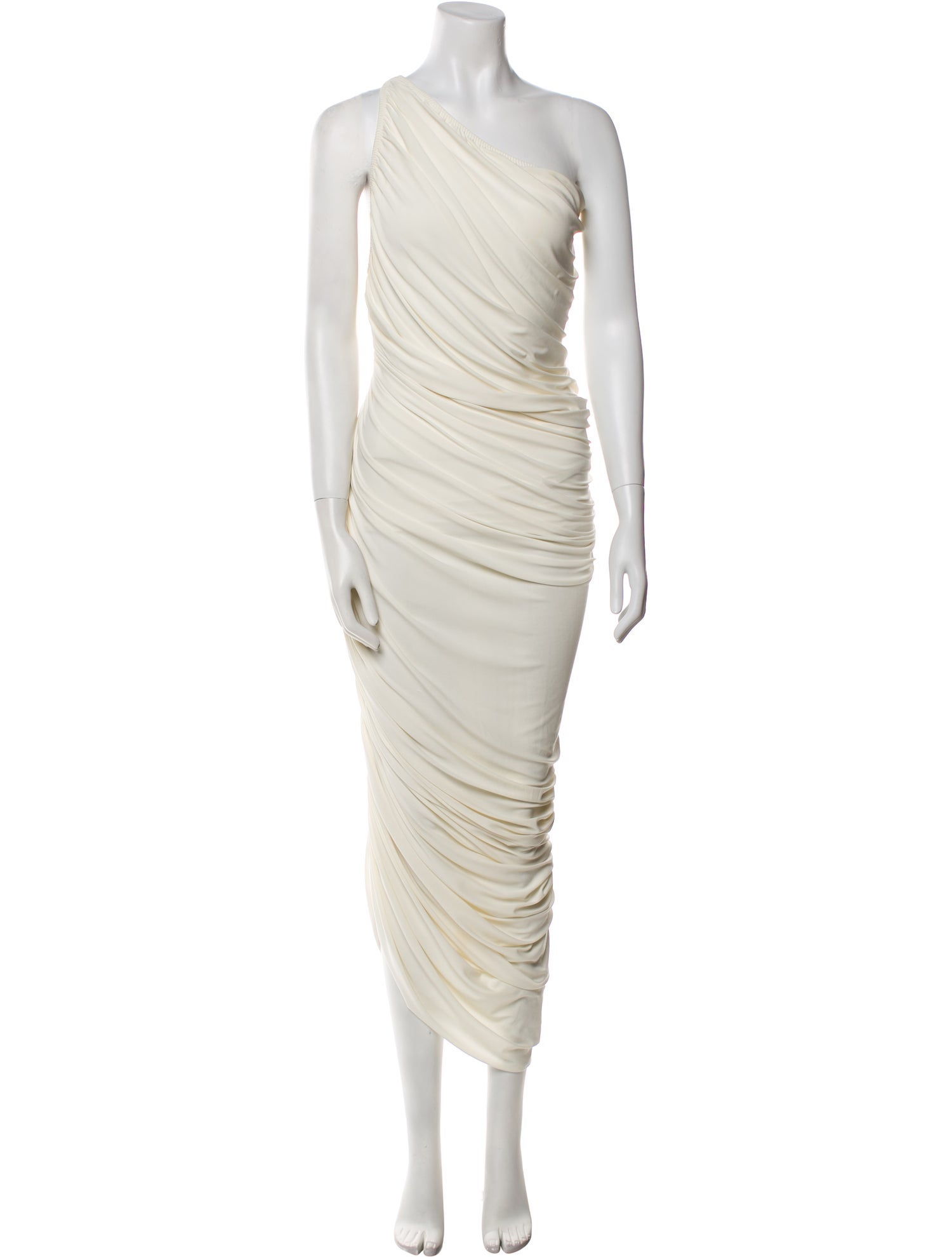 Norma Kamali One-Shoulder Long Dress