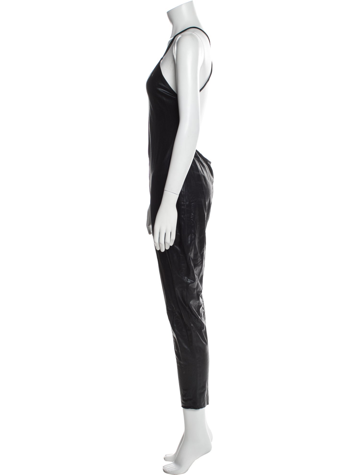 Norma Kamali Nylon V-Neck Jumpsuit