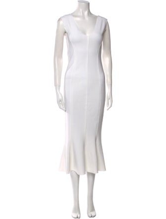 Norma Kamali Scoop Neck Long Dress