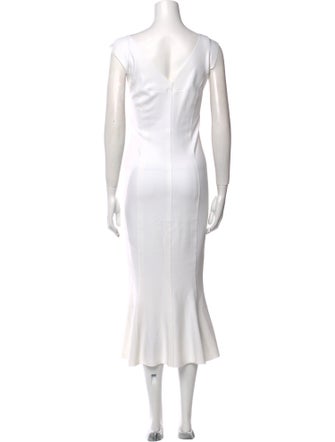 Norma Kamali Scoop Neck Long Dress