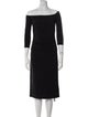 Norma Kamali Off-The-Shoulder Midi Length Dress