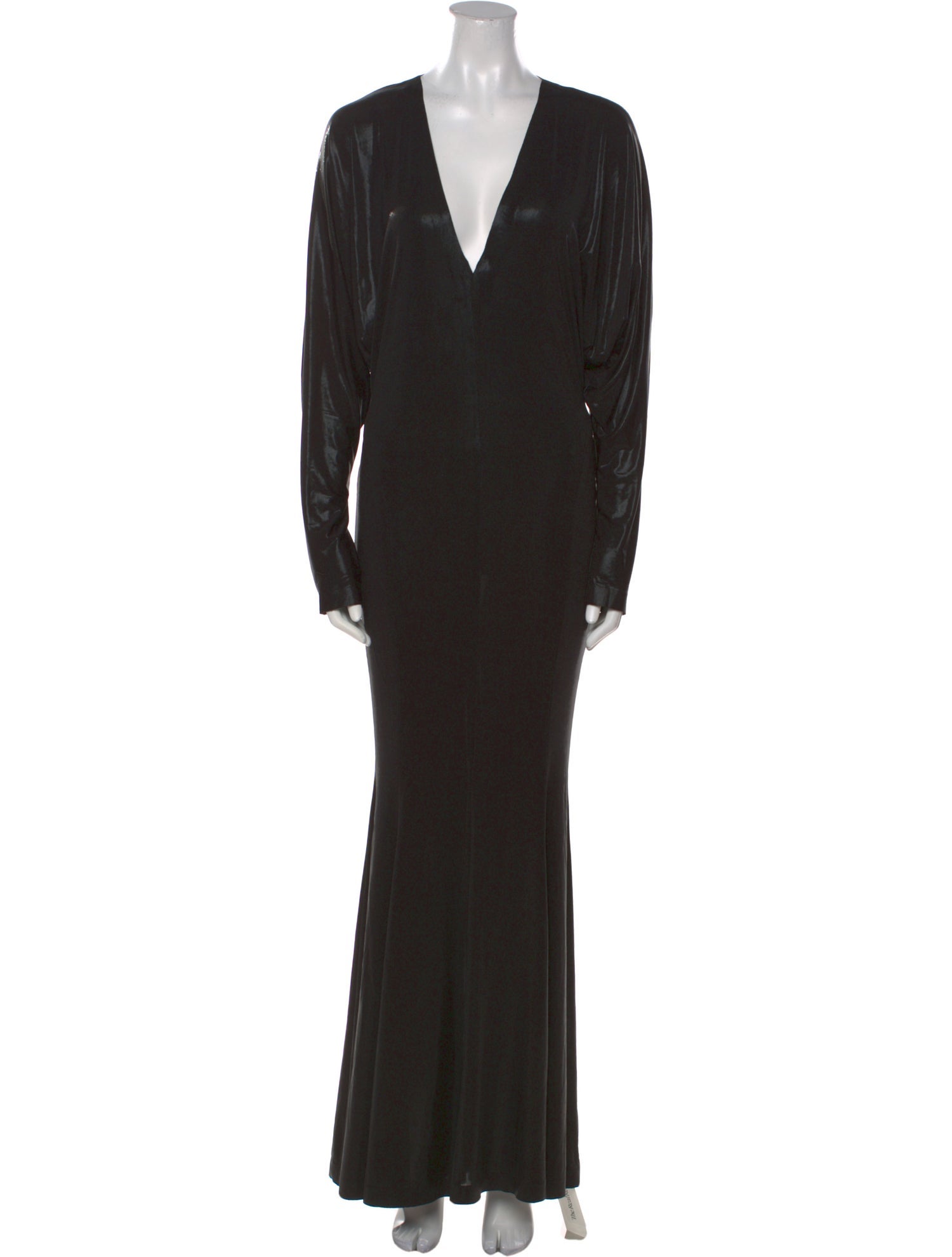 Norma Kamali Plunge Neckline Long Dress w/ Tags