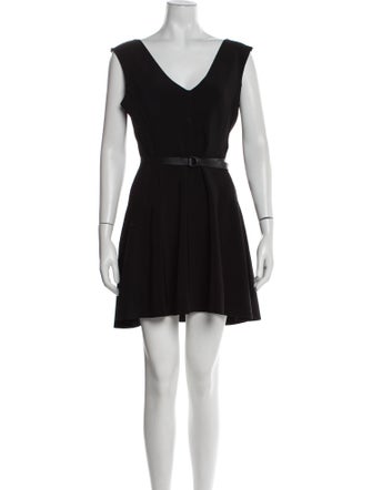 Norma Kamali V-Neck Mini Dress