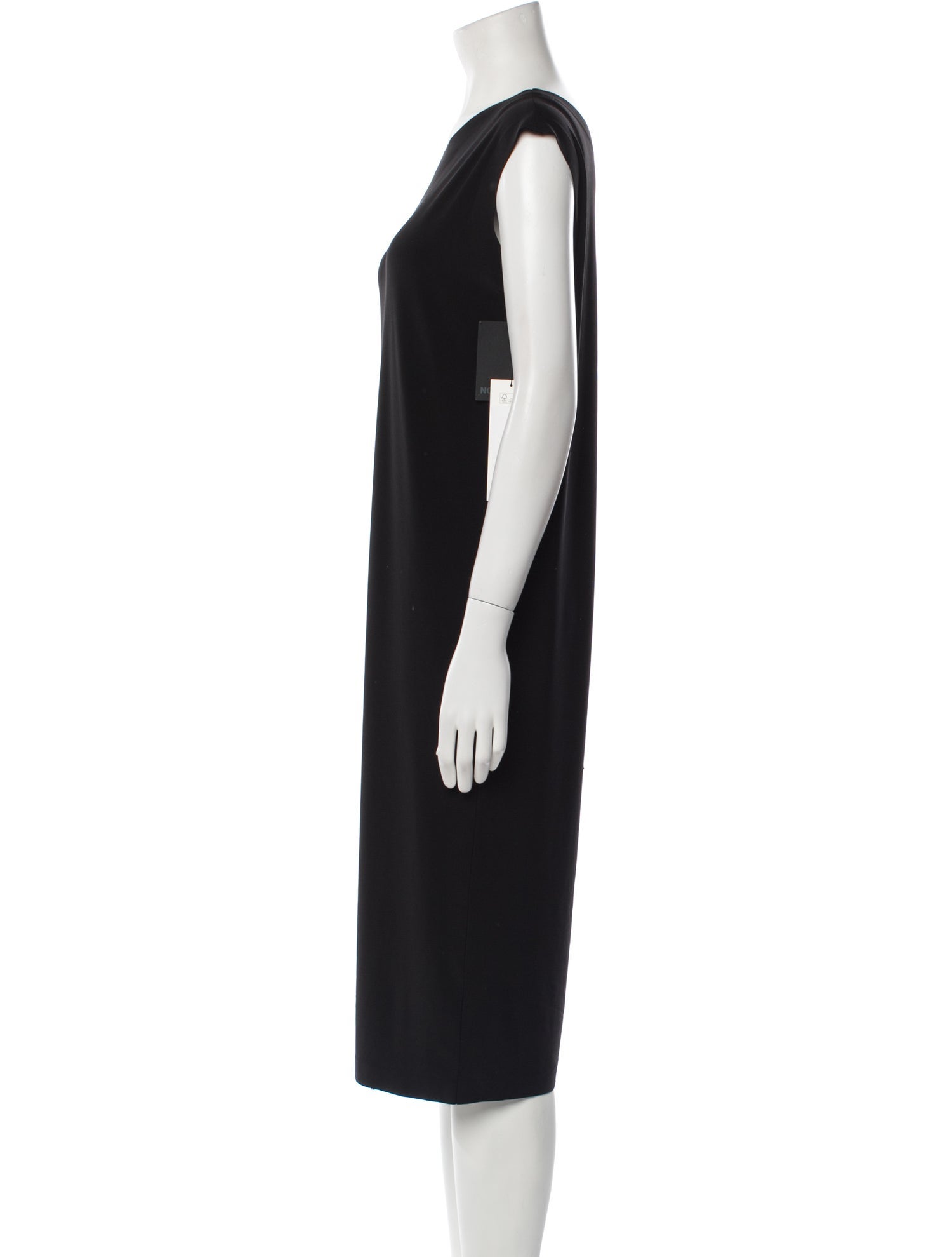 Norma Kamali Bateau Neckline Midi Length Dress w/ Tags