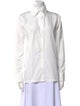 Norma Kamali Long Sleeve Button-Up Top