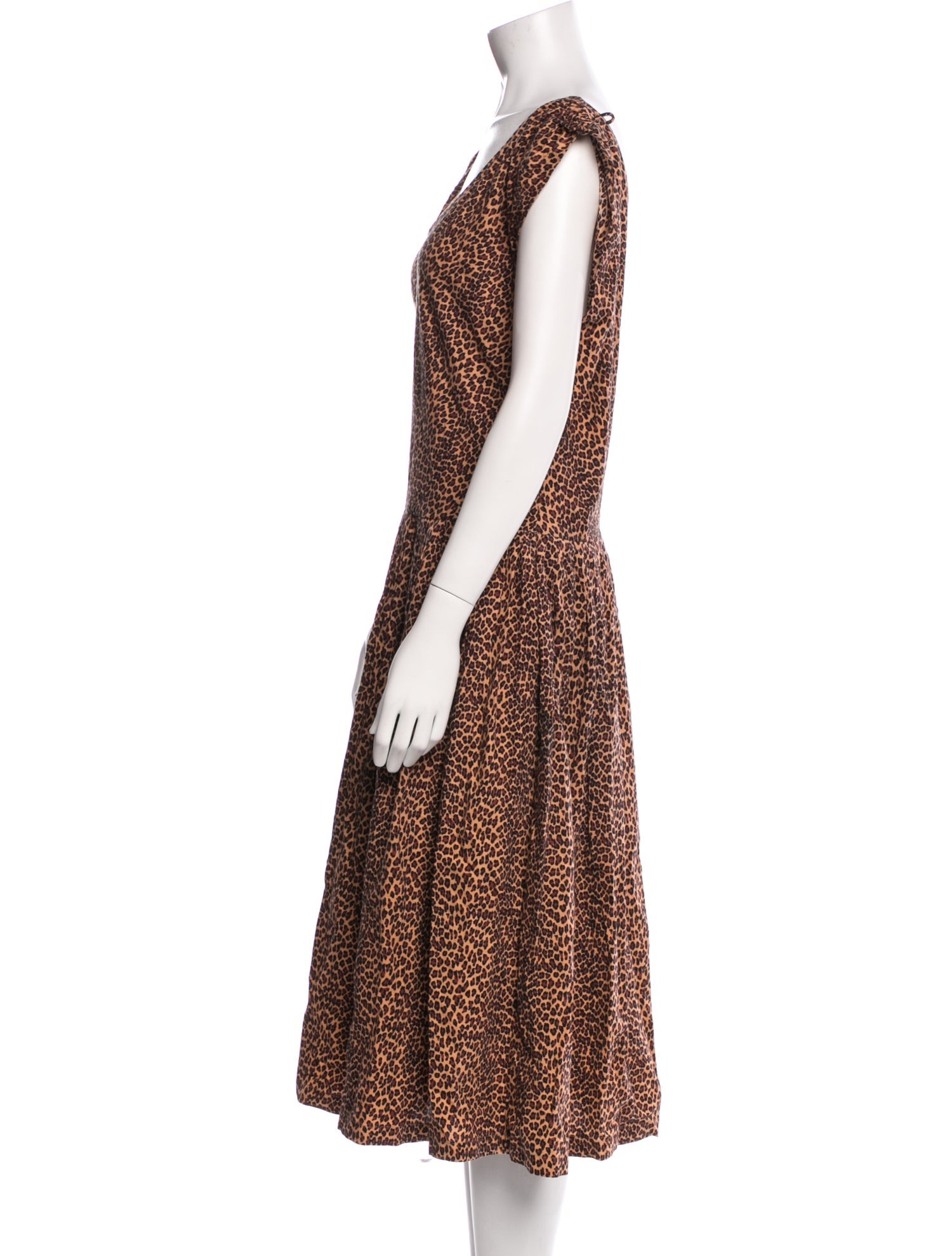 Norma Kamali Printed Midi Length Dress