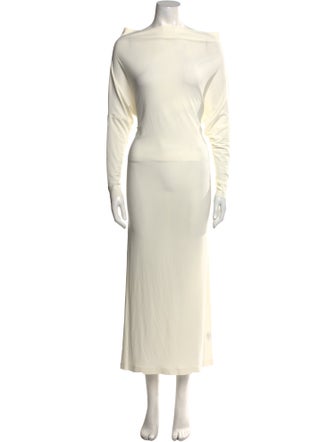 Norma Kamali Cowl Neck Long Dress