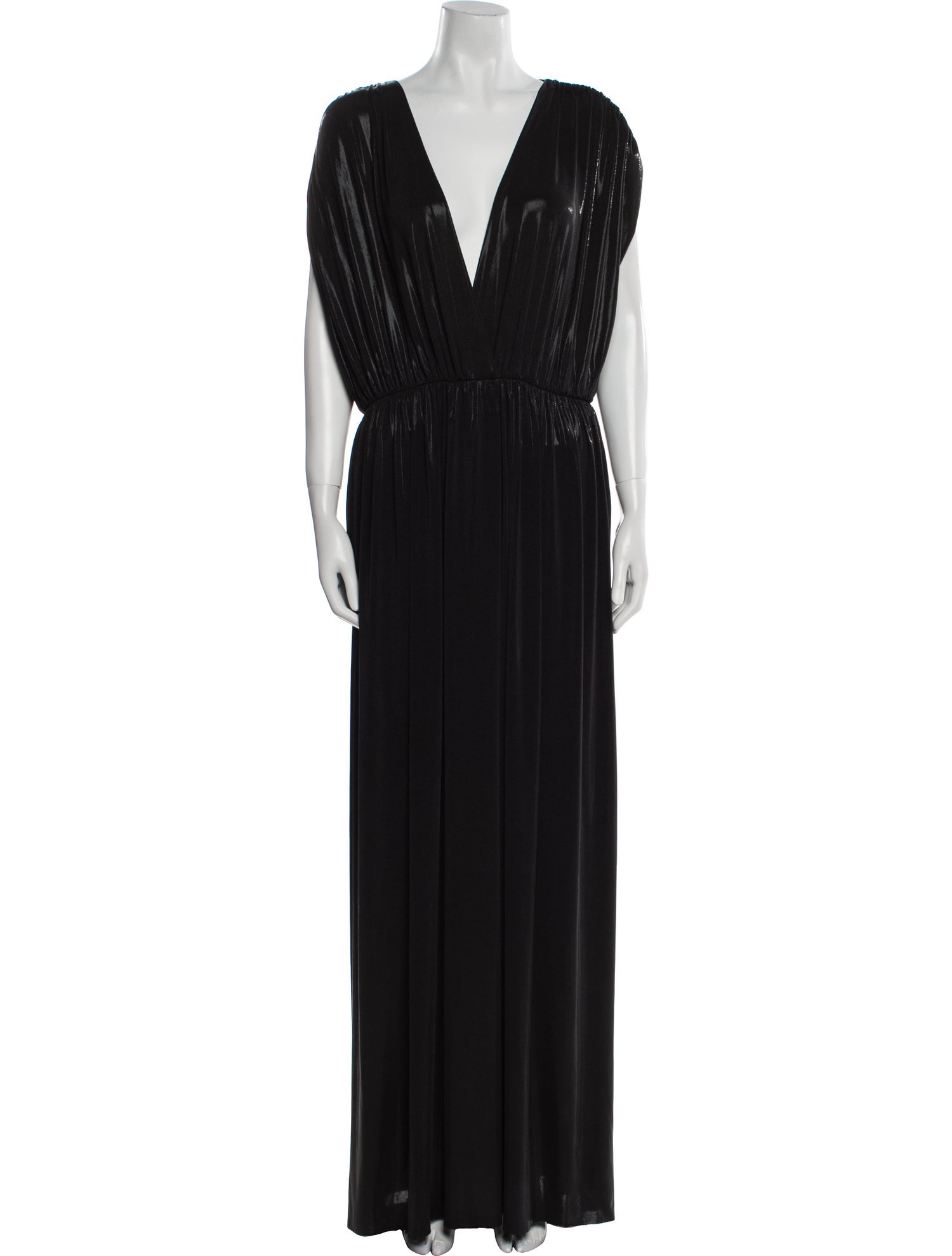 Norma Kamali V-Neck Long Dress
